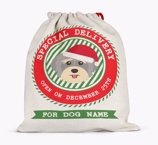 Special Delivery: Personalised {breedFullName} Santa Sack